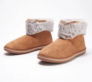 Skechers Cozy Campfire Slipper Boots with Faux Fur - Meant to Be