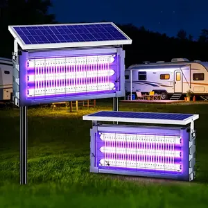 Solar Bug Zapper, Outdoor Household Yard Insect Killer Light, IP67 Waterproof, Solar Panel Powered, Suitable for Backyards and RVs
