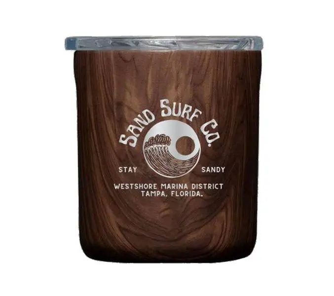Sand Surf Co. Yin Yang Corkcicle 12 oz Buzz Cup Insulated Cocktail Tumbler