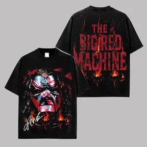 Kane (The Big Red Machine) WWE Legend Graphic Premium Cotton T-Shirt For Wrestling Fans, Kane Mask Fire Theme Shirt, Attitude Era Wrestler Fan Tee, Big Red Machine Collector Gift Shirt
