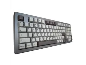 Wet Cement Black on Gray (TK-BOG) PBT Cherry MX Keycap Set (158 pcs)