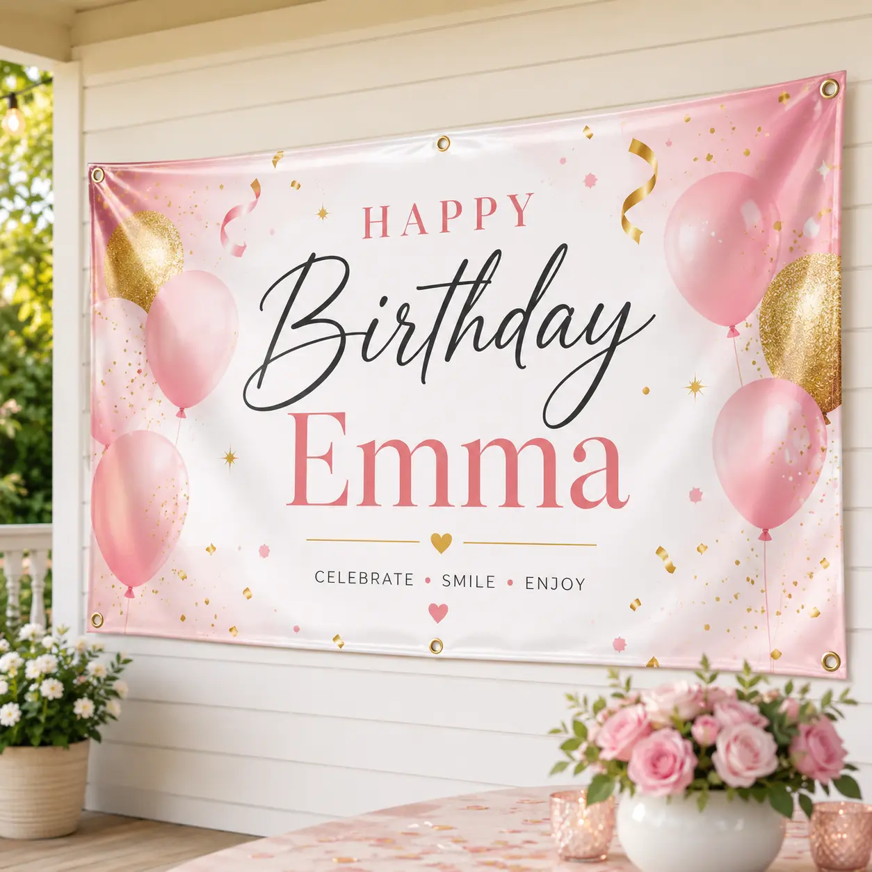 Personalized Outdoor Garden Flag, Custom Photo Text Logo Yard Flag for Home, Holiday, Birthday & Memorial Gift
