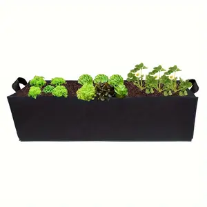 2pcs 10-Gallon Heavy-Duty Fabric Raised Garden Bed - Breathable, Durable Planter Elevated Planting Boxes for Vegetables, Potatoes & Onions - Perfect for Indoor/Outdoor Use