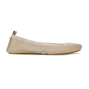 Yosi Samra Womens Samara Foldable Ballet Flat Flats Casual - Beige