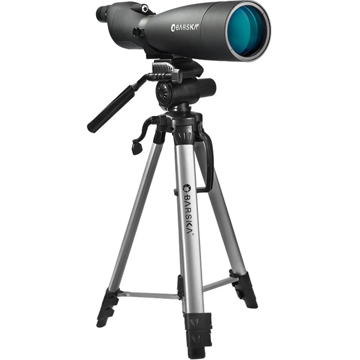 Barska 30-90x90 WP Colorado Spotting Scope with Blued Lens, Deluxe Tripod, Accessory Hook for Boating, Water Sports