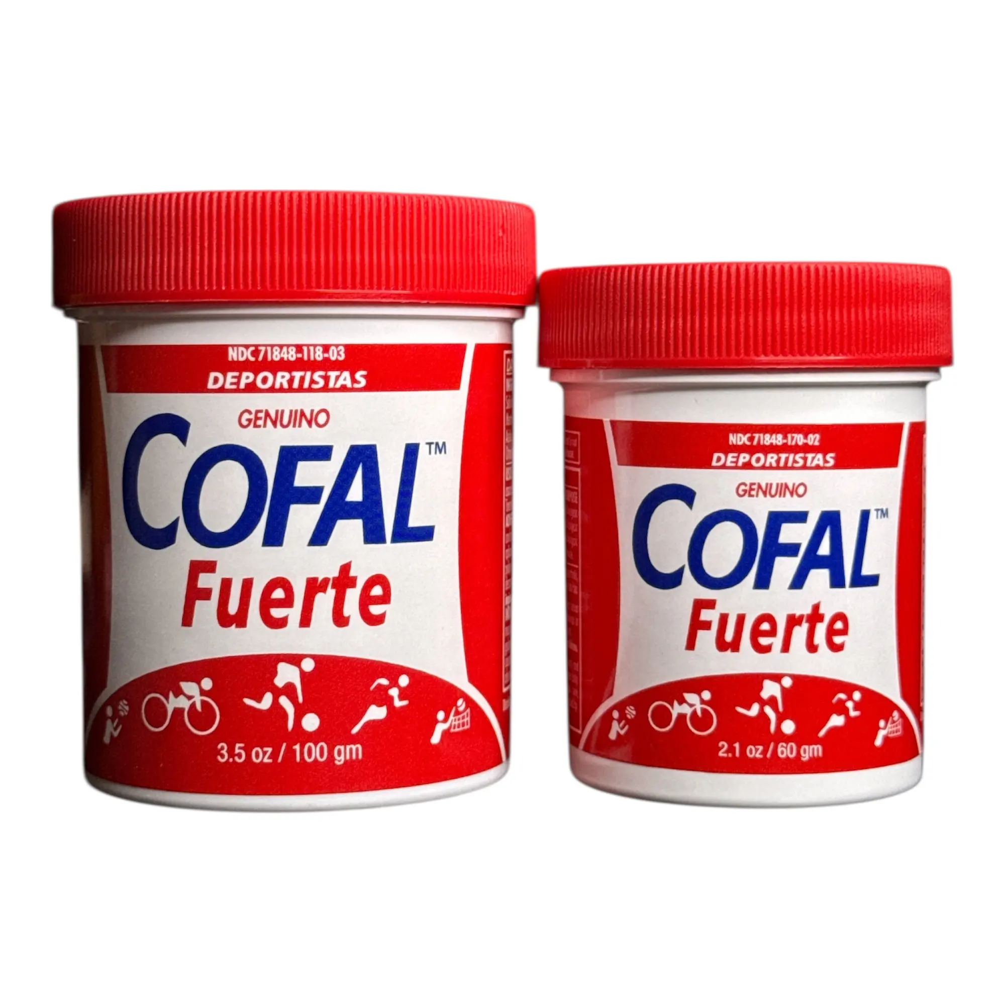 Cofal FuerteSkin Lotion for Deportistas Fuerte 3.5 oz and 2.1OZ - Genuine Moisturizers for Athletes, Targeted Skin Care