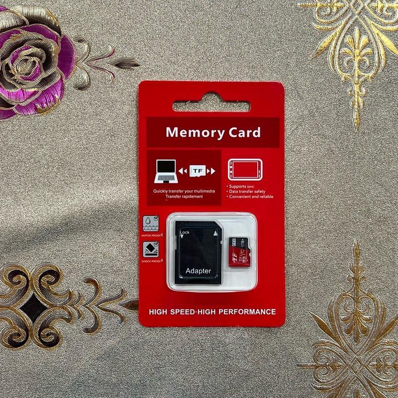 Micro SD card, micro tf memory card with adapter is a flash SD card for tablets/cameras/mobile phones/laptops/PCS/car audio/game consoles/audio - safely store your files! (TF/SD card