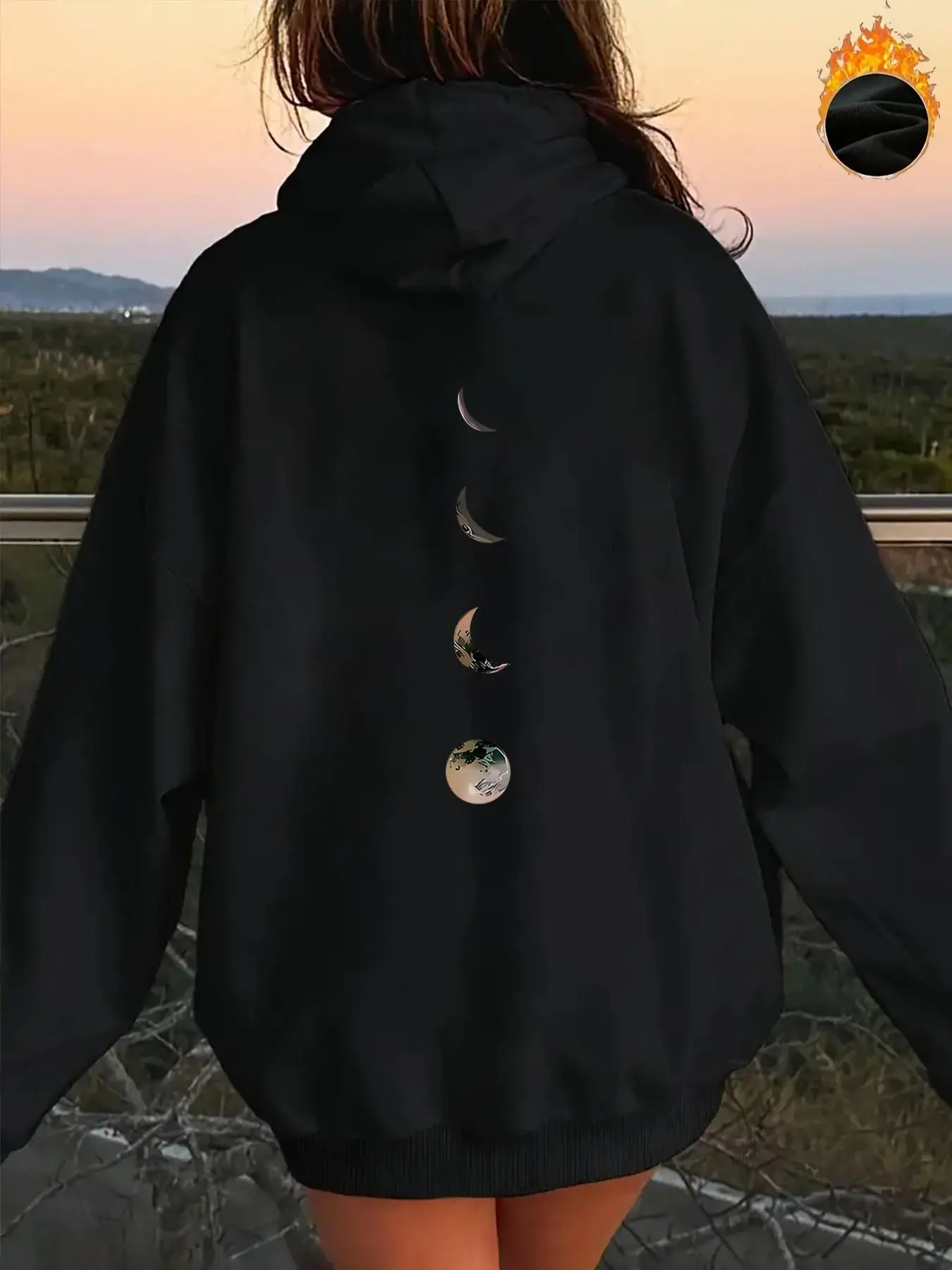 broken planet moon phases hoodie - TikTok Shop