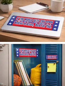 Believe in Jesus He Died for You Christian Inspirational Waterproof Vinyl Sticker for Daily Reminder