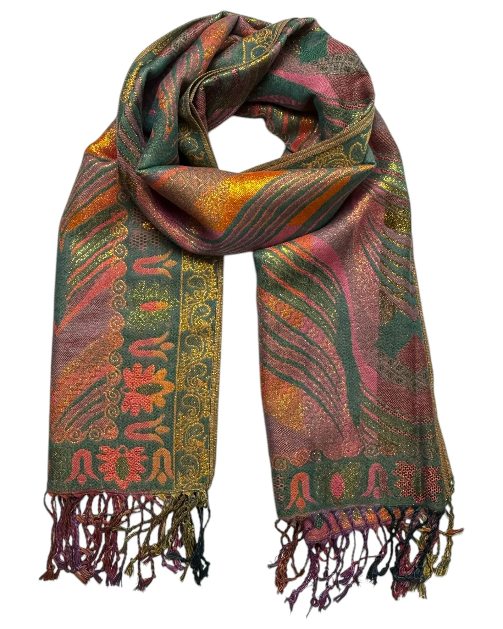 Emerald Reversible Rave Pashmina
