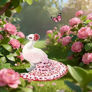 Flame Peacock 3D Puzzle Building Blocks Decoration, Bookshelf Home Office Cabinet Decor, Party Living Room TV Stand Display Gift