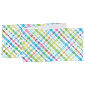 13" x 72" Spring Blossom Plaid Table Runner byValerie