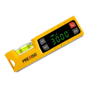 #SpringGlowUp PREXISO Digital Level & Digital Protractor, 7 inch Angle Finder 0-90° & 0-180° Range, Electronic Bubble Inclinometer with Magnetic V-Groove & Large Screen & Audio Indicator for Woodwork Saw