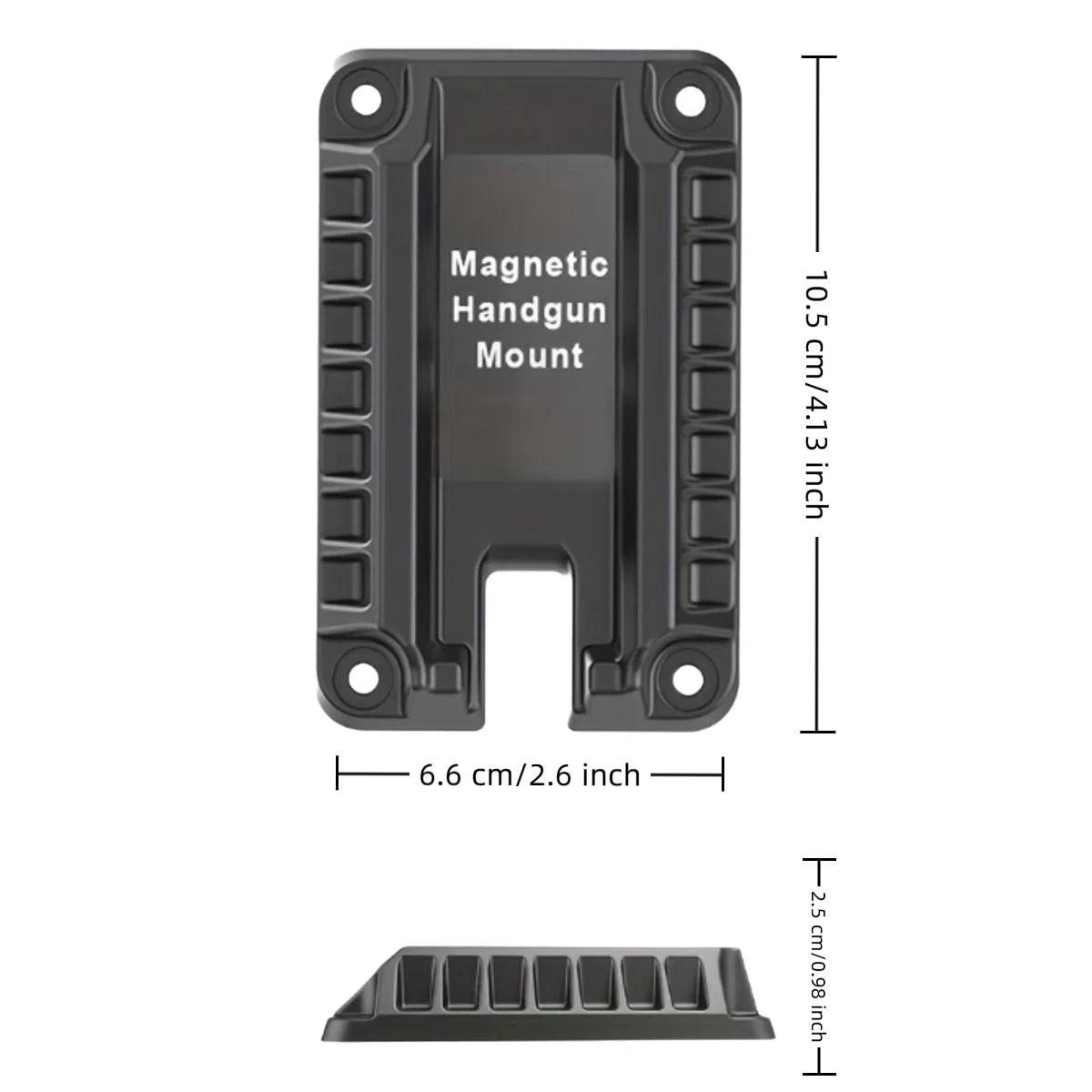 Gun Magnet Bracket Quick Draw Gun Magnetic Pistol Holster Hidden Car Applicable to multiple scenarios Adjustable
