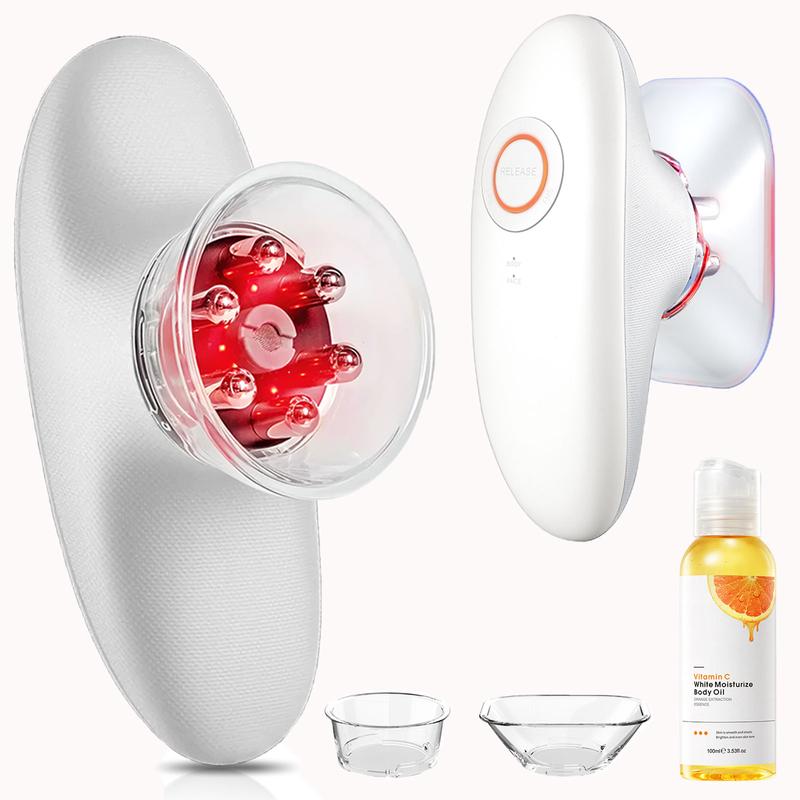 Massager with Vitamin C Oil for Complete At-Home Body Care Experience 3-in-1 Technology & Hydration Benefits