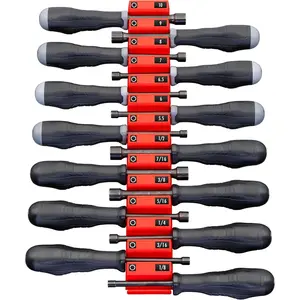 Manufacturing Screwdriver Pro XL - Modular Screwdriver Organizer for 14 Tools   (Red Magnetic Base)