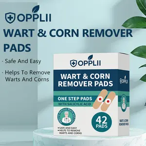 【OPPLII】Skin Tag Smoothing Agent with 40% Salicylic Acid,Skin Tag Smoothing Agent Kit for Women Men, Wart Smoothing Agent Freeze Off for Plantar, Flat, Common, Corn, Callus,42 PADS
