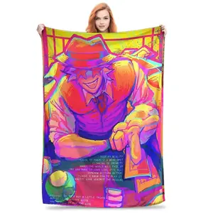 Super Soft Plush Throw Blankets for Kids  Flannel Bedding Outdoor Use  High Quality Design Pizza Elliot Chance Forsaken Bedsprea