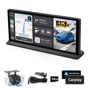 Srnubi 10.26/11.3 Inch Automotive Screen Video Player, Car AI Screen with Car DVR, Portable Wireless Car AI Screen with Rear View Camera, Men Gifts, Carplay Android Auto, Car Display Screen, Car Monitor