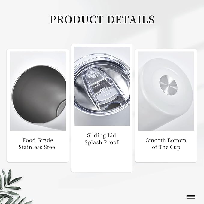 [Purple Butterfly Tumbler] 20oz Stainless Steel Purple Butterfly Inspiration Tumbler - 1pc Insulated Straight Water Cups With Lid And Straw - Summer Winter Drinkware, Outdoor Travel Accessories