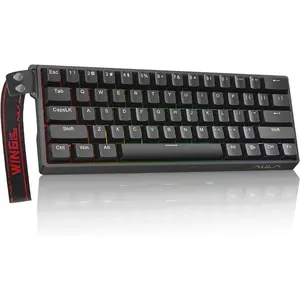 Aula WIN60 HE 60% Mechanical Keyboard Wired, Hall Effect Gaming Keyboard   Hot Swappable, Adjustable Actuation Rapid Trigger Mode 8000Hz Polling Rate, RGB Keyboard 60 Percent Design
