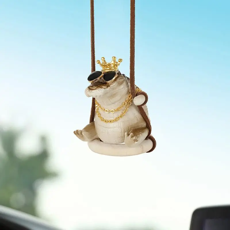 Cute Alligator Design Car Hanging Ornament, Car Hanger Ornament, Creative Car Rearview Mirror Decoration, Car Interior Pendant, Car Interior Accessory, Car Accessories for Women & Men, Car Trinkets, Car Ornaments