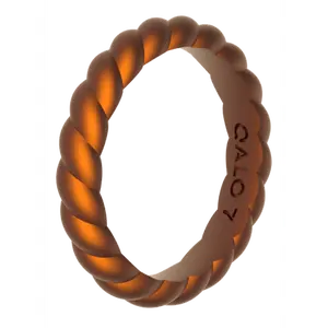 Women's Holographic Twist Stackable Silicone Ring