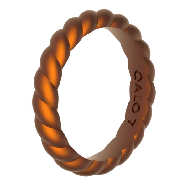 Women's Holographic Twist Stackable Silicone Ring