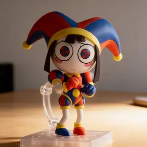 The Amazing Digital Circus Pomni Q Version Clown Figure Doll Collectible Model Toy Birthday Gift 10cm