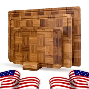 SliceElite Bamboo Cutting Board Set 3 Piece