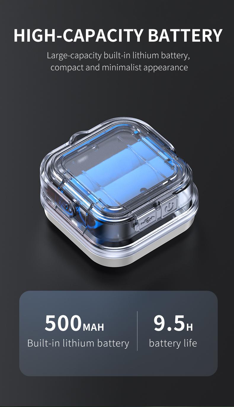 Black Panda-Portable Solar Light Super Convenient Dual Charging! TYPE-C Fast Charge + Solar Panel, High Lumen, Waterproof & Durable, Easy to Carry