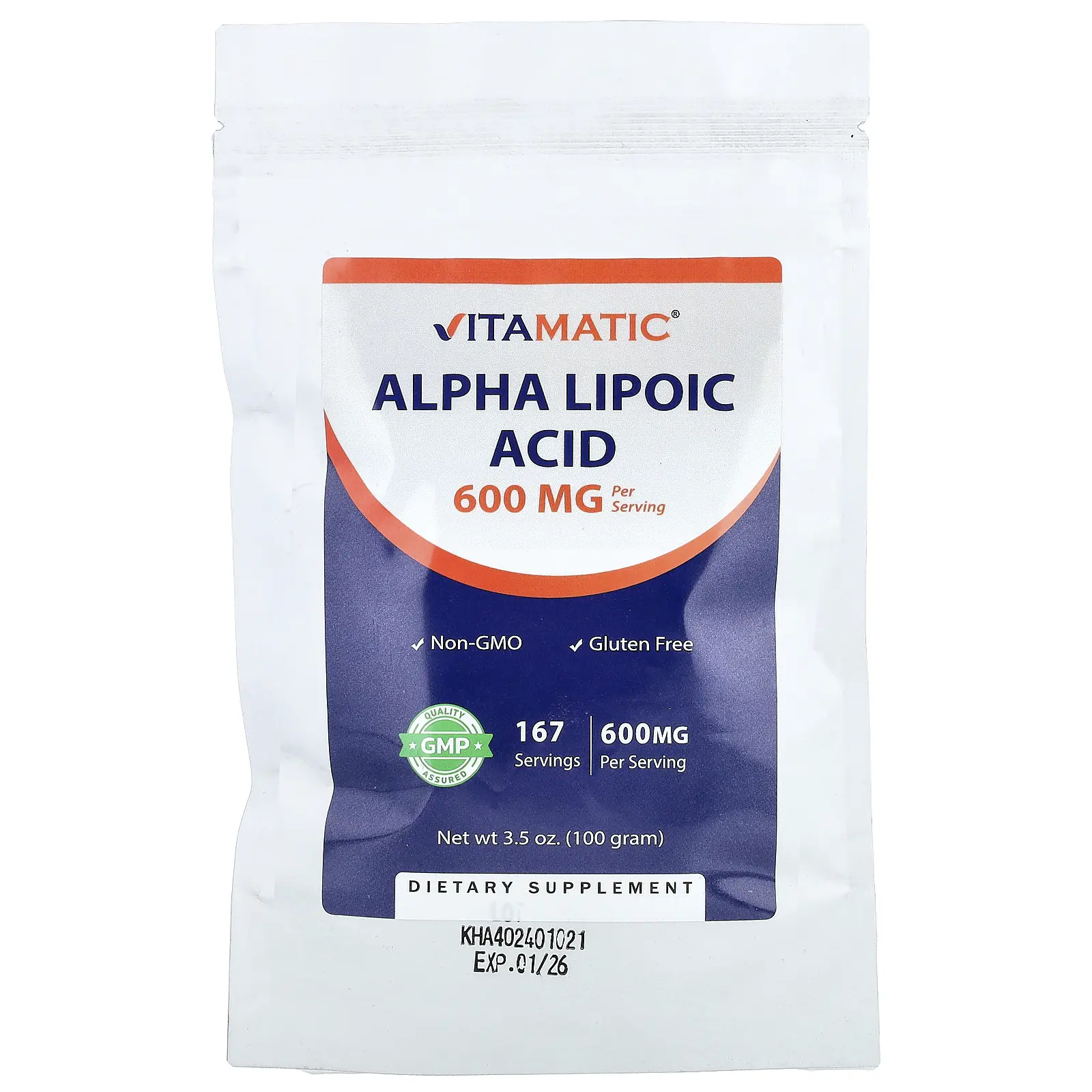 Vitamatic Alpha Lipoic Acid, 3.5 oz (100 g)