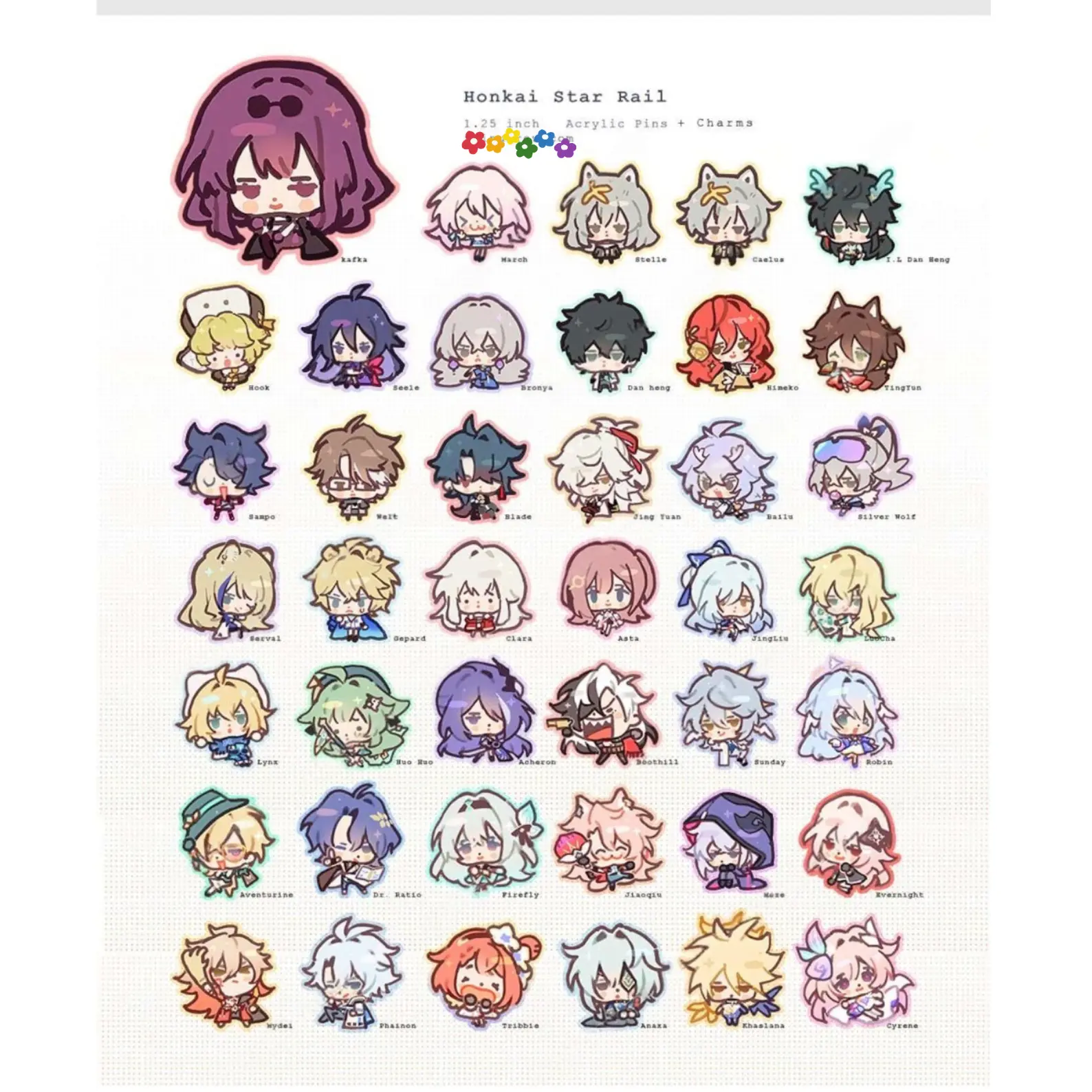 HONKAI STAR RAIL *Amphoreus Acrylic Keychain,  Perfect Gift for Fans & Collectors