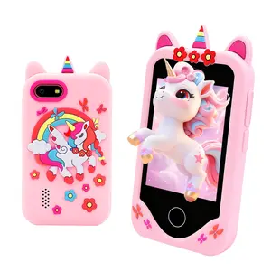 Kids Smart Phone, Unicorn Toys Phone for Girls 3 4 5 6 7 8 Years Old, Dual Camera, 2.8'' Touchscreen Kid Phones, Educational Toy for Kids Christmas Birthday Gifts, ABC Learning, Habit Tracker