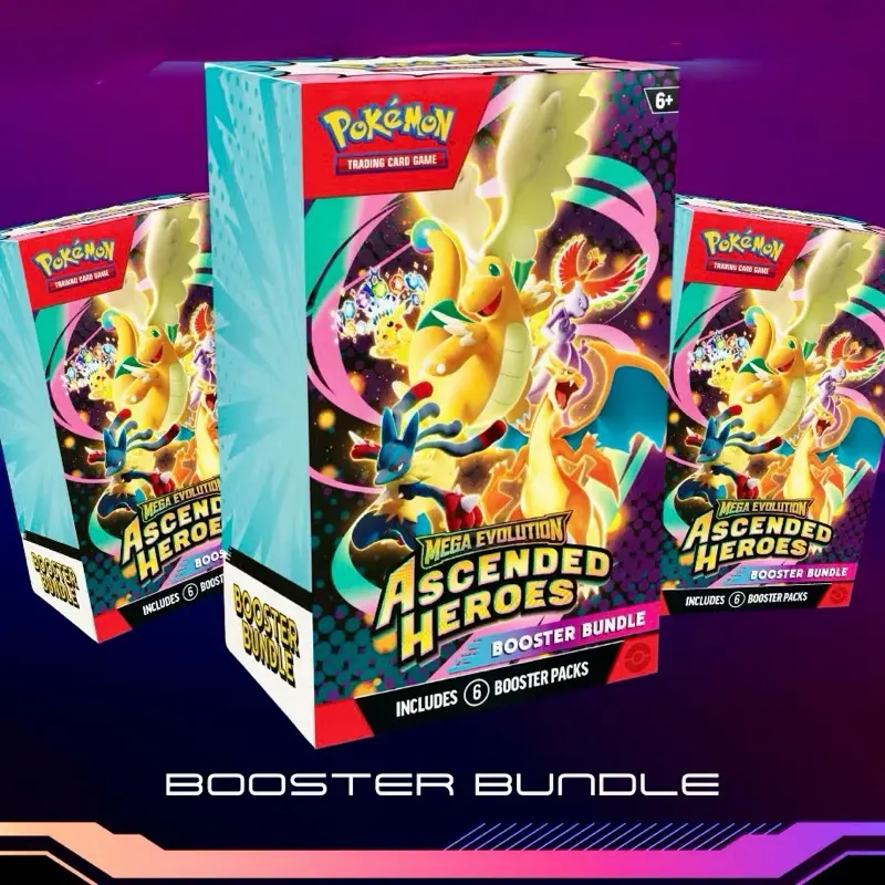 Pokémon TCG Mega Evolution Ascended Heroes Booster Bundle 6 Packs