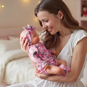 BABESIDE Lifelike Reborn Baby Dolls - 20 inch Sleeping Realistic Newborn Baby Doll Rosalie with Fabric Body, Real Life Baby Dolls Girl with Accessories Gifts for Kids Age 3 + & Collection