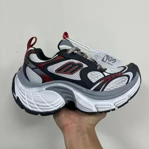 Dad shoes Men's Thick soled shoes 10XL 35-46 height increasing lace up low cut comfortable and versatile casual sports tire sneakers