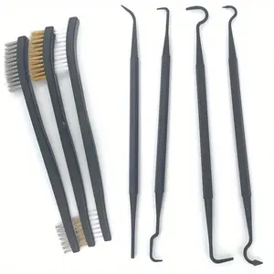 Multipurpose Car Detailing Cleaning Tool Accessories Wire Brushes and 4 Nylon Picks Pick and Brush Set 3 Double-headed Finished Versatile Cleaning Tool
