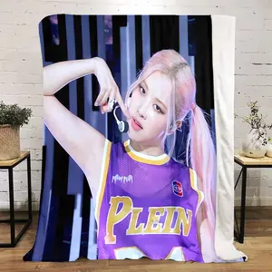 Plein Jersey printed cute cartoon plush blanket suitable for all seasons, soft and comfortable sofa mattress, office outdoor blanket, camping travel home blanket, Black Friday Christmas holiday gift C1483