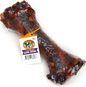 Pack Approved Beef Shin Bones for Dogs - Liver Coated Long Lasting Dog Chews - Rawhide-Free Big Bones for Large Dogs - Healthy Large Dog Bone (1 Pack)
