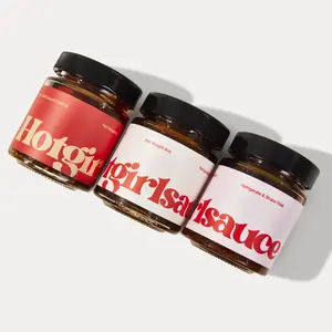 Hotgirlsauce Trio of Chili Oil - OG Hot Girl, Crunch, Habanero - Vegan, Soy-Free, No Sugar 6oz Jars