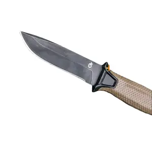 bHeavy-Duty Full Tang Survival Knife – Tactical Fixed Blade Camping Knife with Multi-Mount Sheath System, Non-Slip Grip & Glass Breaker Pommel for Outdoor, Hiking, Bushcraft