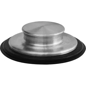 3 3/8 inch (8.57 cm) Stainless Steel Kitchen Sink Stopper Garbage Disposal Plug Fits Standard 3 1/2 inch (3.5") Diameter Kitchen Drain