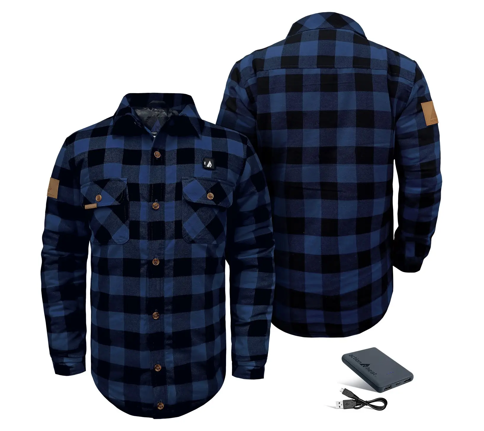ActionHeat 5V Battery Heated Flannel Work Shirt