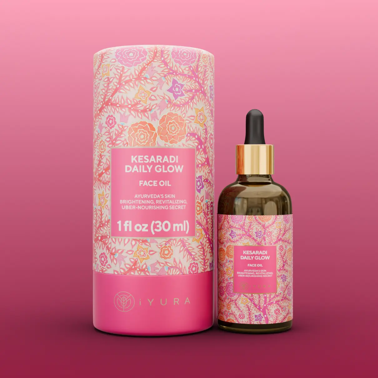 TAE Kesaradi Daily Glow Oil - Face Oil Moisturizer for Dry Skin or Sensitive Skin - Natural Skincare for Glowing Skin - 1 fl oz (30 ML)