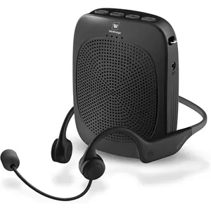 Voice Amplifier with  Earhook Microphone, Microphone with Speaker Combo,Mini Megaphone with  Amplifier Headset,Portable PA System,Classroom Microphone for Teachers