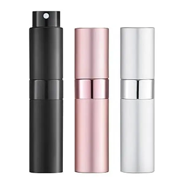 LISAPACK 8ML Atomizer Perfume Spray Bottle for Travel (3 PCS) Empty Cologne Dispenser, Portable Sprayer