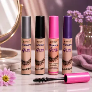 Prosa Viral 4 Pack - 4 in 1 Mascara Collection - Professional Silicone Brush for Natural Lash Definition & Longer Length - Makeup