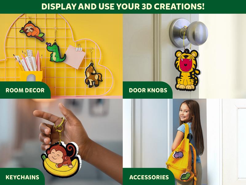 Skillmatics 3D Art Kit - Aqua Puffs, Mess-Free Fun, Magical Craft Activity, Travel Toys, DIY Decor, Creative Gifts for Girls & Boys Ages 4, 5, 6, 7, 8, 9, 10