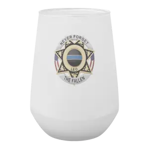WINE TUMBLERS-SHOW PRIDE IN YOUR LAW ENFORCEMENT CAREER WITH THESE DESIGNS FROM BLUE LINE DEFENDER